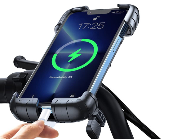 Držák telefonu na řídítka jízdního kola s ochranou proti otřesům