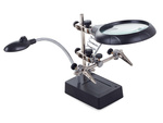 Third hand lutter 5 led handle 2.5x 90mm tuning lamp
