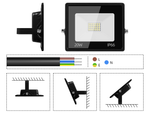 Projecteur halogène led 20w 6000k extérieur étanche ip66