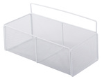 Cesta colgante organizador metálico estante colgante cocina blanco
