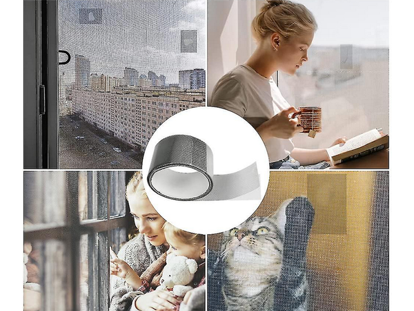 Uodų tinklelio remonto juosta langams 2 metrai