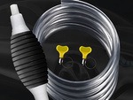 PUMP FOR DRAINING FUEL WATER OIL OIL HAND PUMP SET 2M HOSE CLAMPS