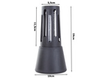 Lámpara insecticida para mosquitos insectos moscas uv eficaz 5w cepillo silencioso
