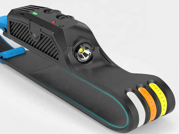 LINTERNA FRONTAL LED RECARGABLE USB CON SENSOR DE MOVIMIENTO 3 BANDAS