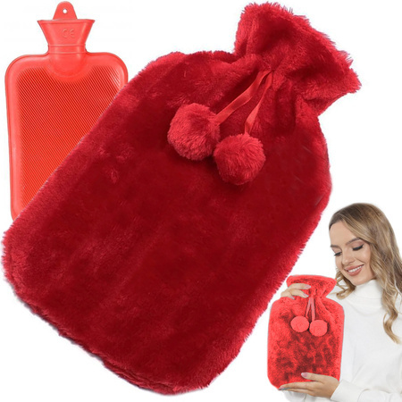 Felpa de goma thermofor calentador grande en la cubierta de piel suave