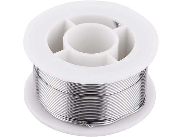 Cyna do lutowania do elektroniki z topnikiem 80g 1mm lutownicza rolka
