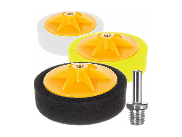 Sada 3 leštících houbiček pro šnek 150 mm