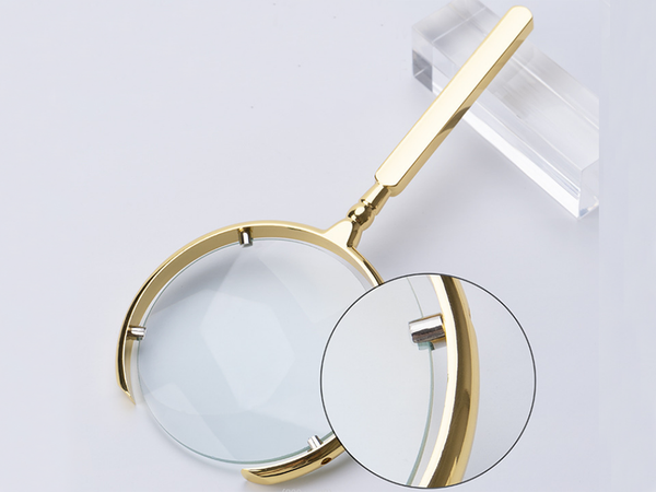 Reading magnifying glass manual magnifying glass gold magnification 6x