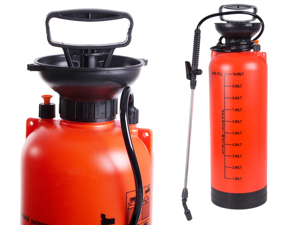 Drucksprüher garten handsprüher lange lanze 10l gürtel