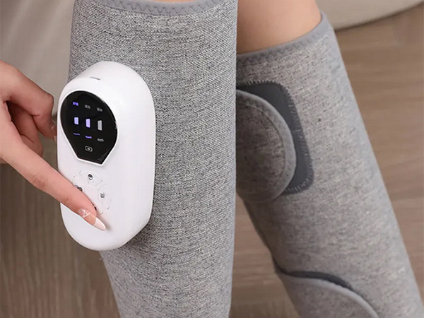 Calf air bag heated leg massager with compression