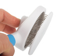 Self-cleaning hair brush for dogs cats