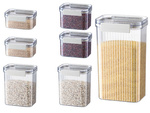 Kitchen food containers for pasta, container with seal, set of 7 pieces