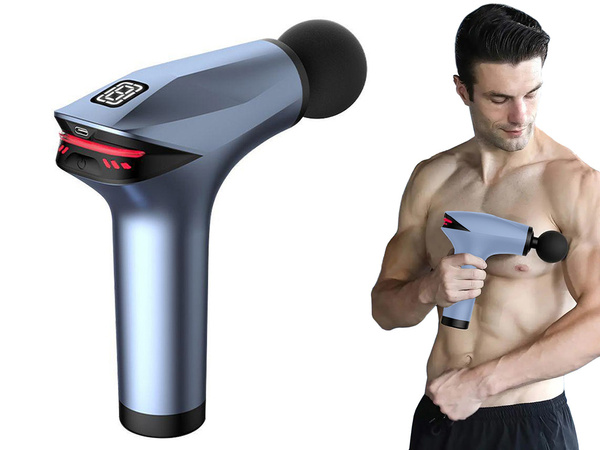 Pistola de masaje de espalda cuerpo pierna masajeador fuerte pistola de masaje 5 puntas