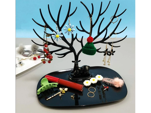 Joyero pulseras pendientes organizador ciervo arbol expositor