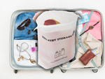 Make-up bag toiletries travel bag organiser for aircraft