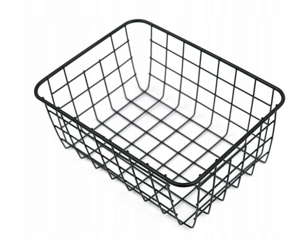 Loft metal wire organiser basket for kitchen fruit basket black large
