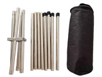 Camping portable folding campfire stand