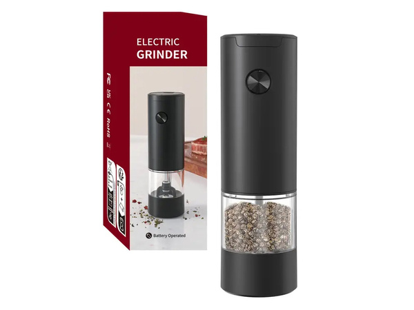 Moulin à sel et à poivre électrique avec réglage de la grosseur du grain