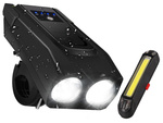 Silné lampičky na bicykle predné led zadné svetlo volume teller batéria 2v1