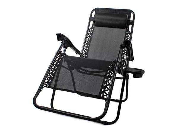 Chaise de plage pliante gravité zéro 2in1 chaise touristique