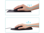 Peles paliktnis zem plaukstas ergonomiska gela atmiņa