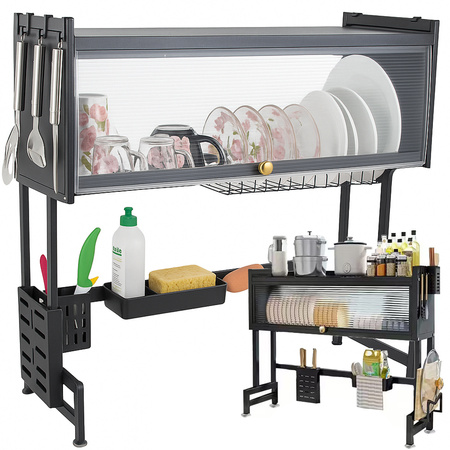 Suszarka do naczyń talerzy sztućców duży ociekacz szafka organizer 65 cm