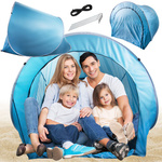 Strandzelt gross abschliessbar pop-up selbstfaltend mit uv-abdeckung