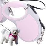 Automatic leash 5m strong for dog up to 15kg with lock strong long