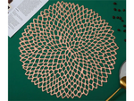 Tapis de table de cuisine rond tapis de table décoratif ajouré
