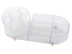 Schatulle kosmetik organizer schmuck pinselhalter drehbarer pinselhalter