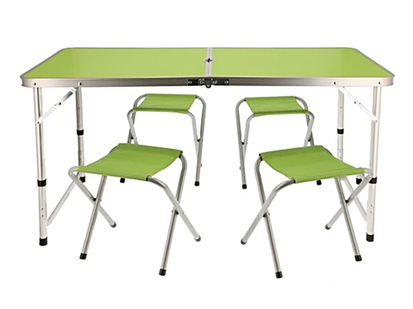 Mesa plegable camping juego de mesa turistica con 4 sillas mesa de jardin