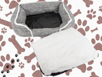 Cama para perro suave y confortable cama mullida con cojín de tamaño l
