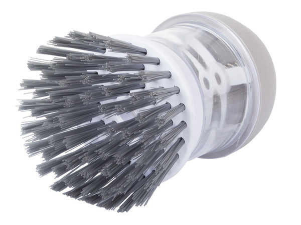 Scrub brush kitchen dishwasher liquid dispenser scrub stand