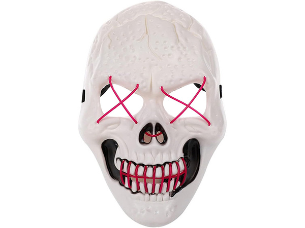 Máscara de calavera led halloween brillante led fiesta