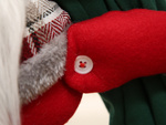 Gnome de noël gnome rideau fermeture auto-agrippante