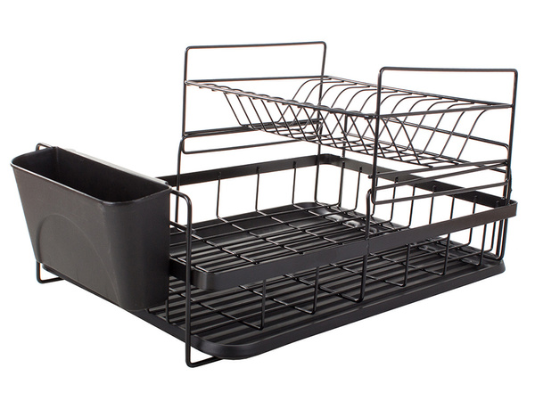Double-deck drainer with tray