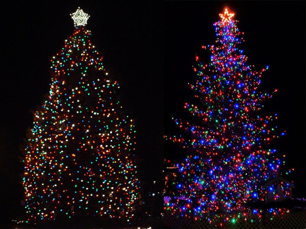 Innen weihnachtsbaum lichter mehrfarbig 200 led beleuchtung 8 programme