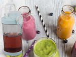 Blender na smoothie prenosný USB bezdrôtový drvič ľadu modrý