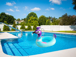 Small inflatable peacock wheel for baby swimming in pool water 60cm