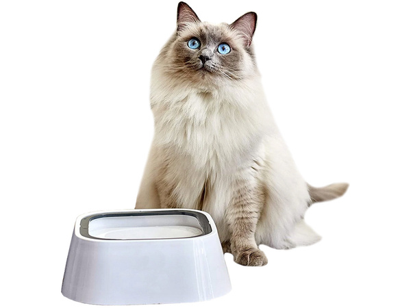Bebedero flotante para perro y gato 1l bebedero lento antisalpicaduras