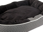Hundebett weiches bequemes flauschiges plüschbett mit kissen