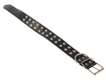 Studded dog collar eco leather adjustable l