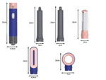 Fén na vlasy, sada pro péči o vlasy 5v1, vyměnitelné nástavce, vlasy