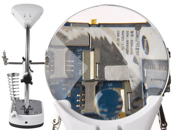 Tretji ročni lutter 10x 3,5x 5 led za spajkanje
