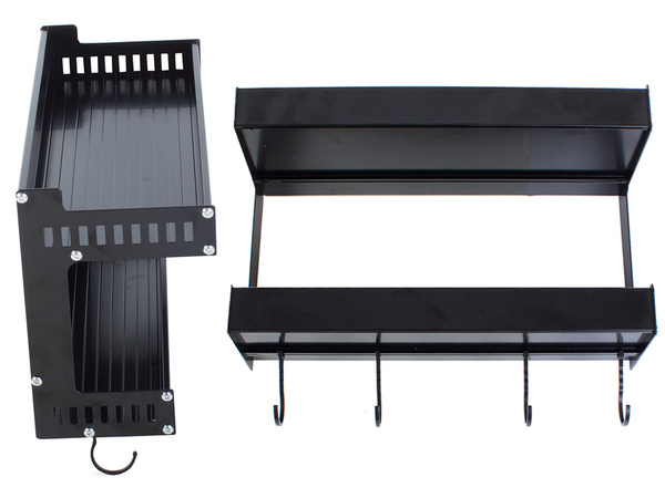 Estante de cocina colgado de la pared percha doble
