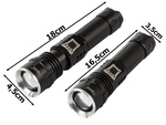 Taktikai katonai bailong led cree xhp160 zseblámpa