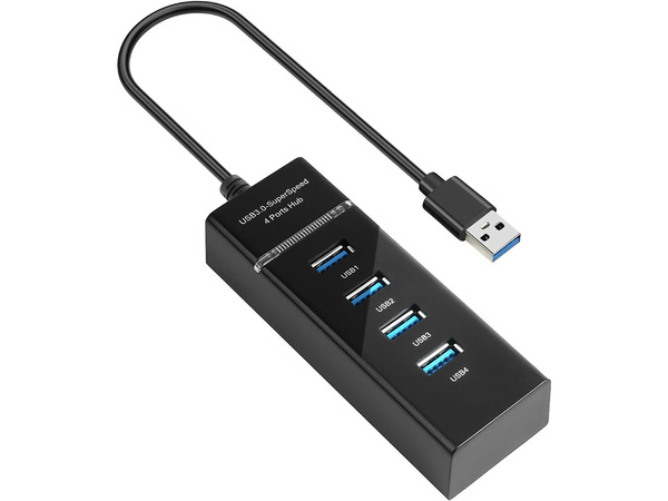 Rozbočovač usb 3.0 rozdeľovač portov 4 portový rozdeľovač adaptér adaptér