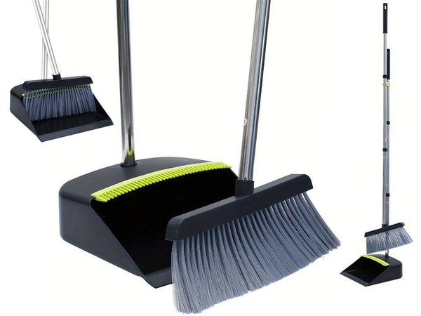 Šlavimo šluotelė dulkių semtuvėlis šlavimo rinkinys lazdelė valymo šepetys tinginys