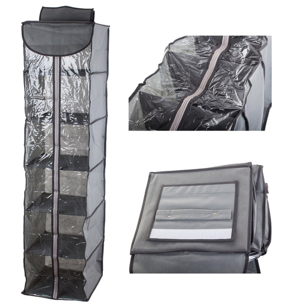 Dulap organizator agățat raft cu 6 rafturi 120cm