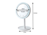 Kosmetické make-up zrcadlo s led ventilátorem